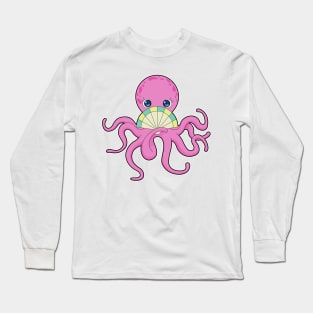 Octopus Hand fan Long Sleeve T-Shirt